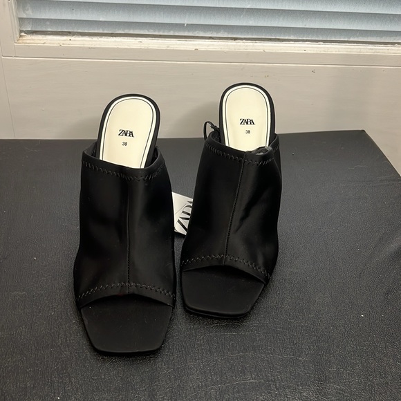 Zara square open toed heel - Picture 2 of 4